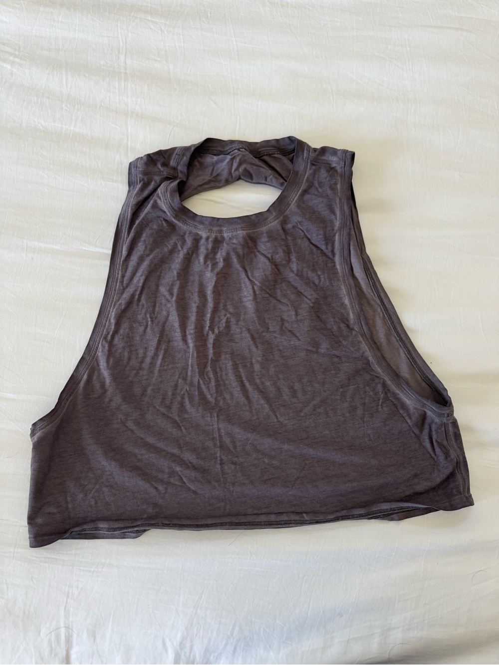 lululemon athletica Women's Sleeveless Crop Tank in Purplish Charcoal